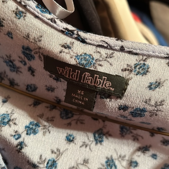 Wild Fable floral faux wrap dress szXS - Picture 10 of 11